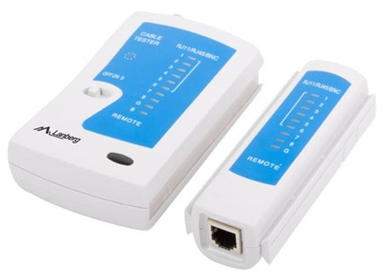 Инструмент Lanberg cable tester for RJ-45, RJ-12, RJ-11, coaxial