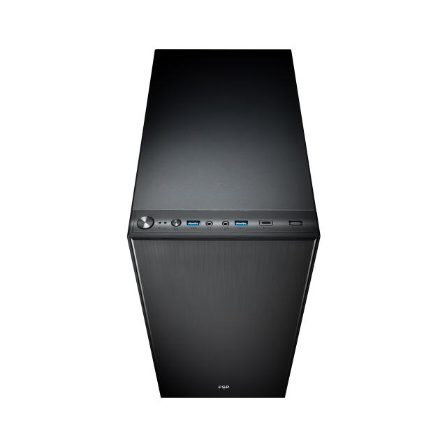 Кутия FORTRON FORTRON CMT223S, MID TOWER, USB3.0 x 2, Type-C, HD Audio, ATX, Micro ATX, Mini-ITX