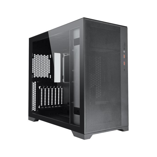 Кутия FORTRON CMT580B, MID TOW,  USB3.2 Gen1 x 2, USB3.2 Gen2 Type-C, HD аудио (2 в 1), E-ATX, ATX, Micro ATX, Mini-ITX