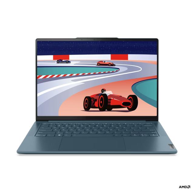 Лаптоп Lenovo Yoga Slim 7 Pro 14ARP8, (8-ядрен) AMD Ryzen™ 7 7735HS (8C / 16T, 3.2 / 4.75GHz, 4MB L2 / 16MB L3), 14.5" (36.83 cm) 2.5K IPS Anti-Glare 90Hz Display, Integrated AMD Radeon™ 680M, 1TB SSD, 16GB LPDDR5, Wi-Fi® 6E+BT, Free DOS