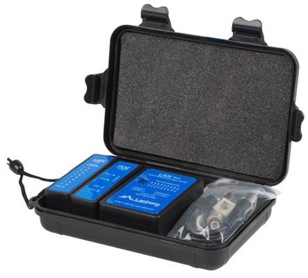 Инструмент Lanberg cable tester poe for RJ-45, RJ-12, RJ-11, coaxial