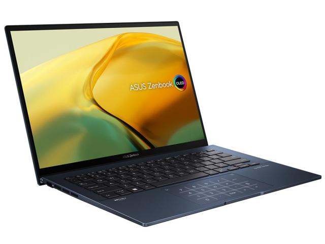 Лаптоп ASUS ZENBOOK 14 OLED UX3402VA-KM731X (10-ядрен) Intel Core i7-1360P 2.2/5.0GHz, 14" (35.56 cm) WQXGA+ 90Hz дисплей (HDMI), 16GB LPDDR5, 1TB SSD NVMe, 2x Thunderbolt 4, Windows 11 Pro