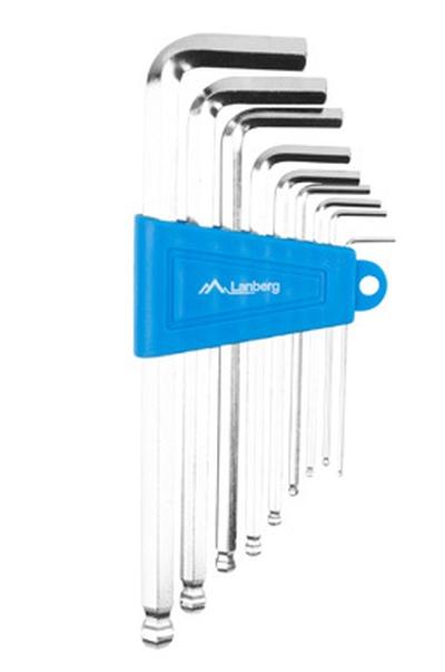 Инструмент Lanberg hex key/allen wrench set with ball end 9pcs