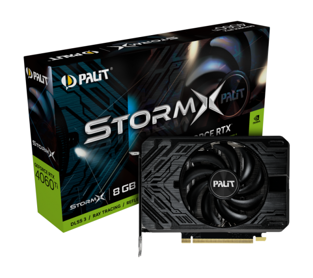Видео карта PALIT RTX4060TI STORMX 8G GDDR6 128-bit, 3xDP, HDMI