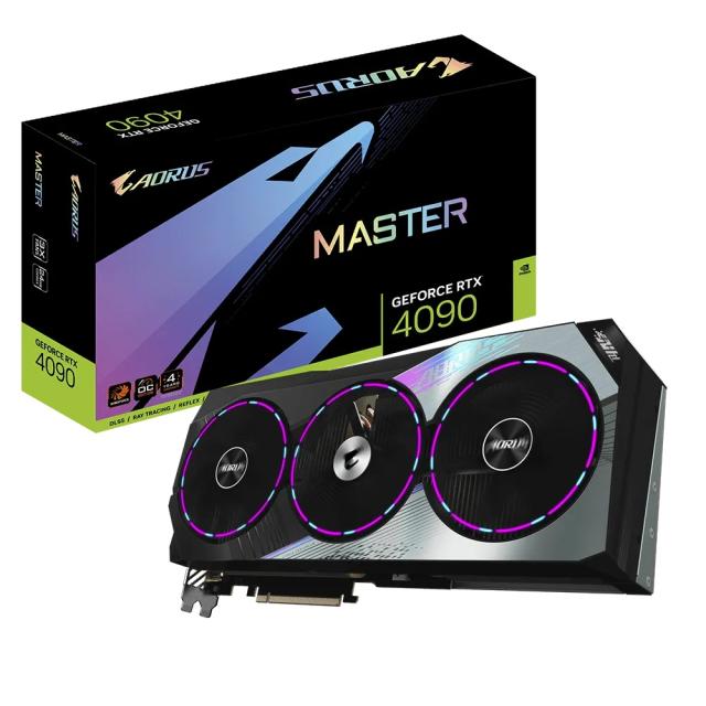Видео карта GIGABYTE nVIDIA  GeForce RTX™ 4090 MASTER 24GB GDDR6X, 384-bit, 3 x DP, 1 x HDMI