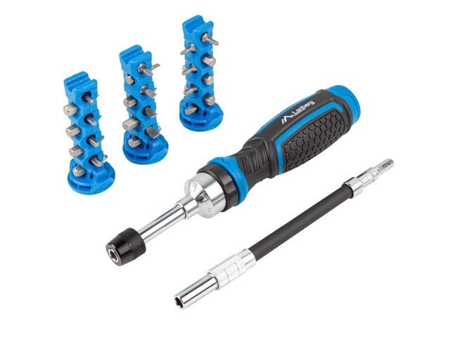 Инструмент Lanberg Toolkit with ratchet screwdrivers with flexible extention bar 165mm 24 bits