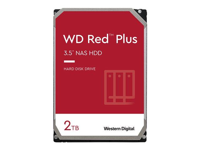 Твърд диск Western Digital Red Plus 2TB SATA 6Gb/s, 3.5" (8.89 cm), 5400 rpm, 128MB cache Internal HDD Bulk