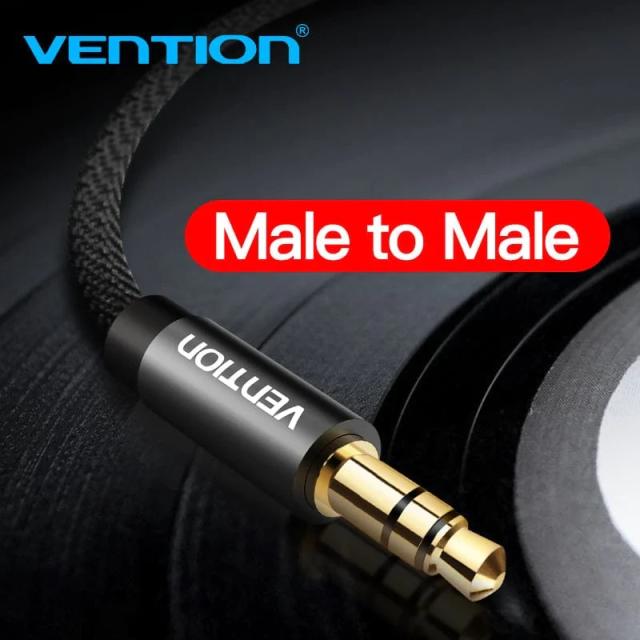 Аудио Кабел Vention Fabric Braided 3.5mm M/M Audio Cable 0.5m