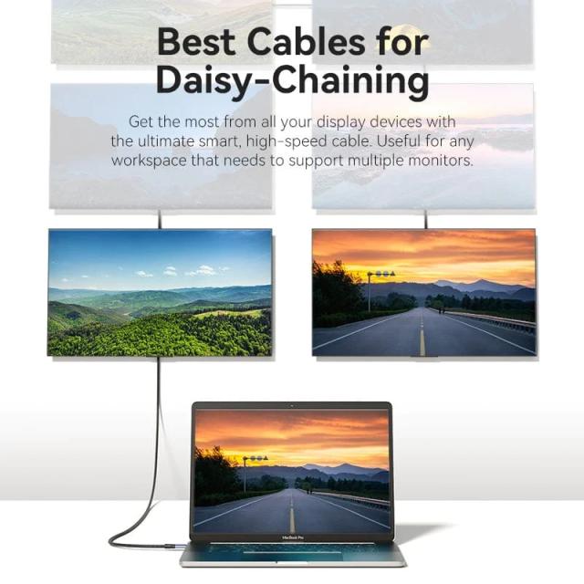 Кабел Vention USB Type-C към USB Type-C 40Gbps, 240W, USB 4.0, 1m