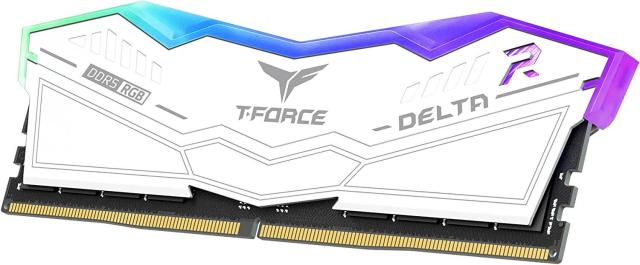 Памет Team Group T-Force Delta RGB White 32GB (2x16GB) 6000MHz DDR5, CL38 FF4D532G6000HC38ADC01