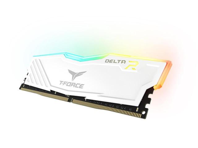 Памет Team Group T-Force Delta RGB White 16GB (2x8GB) 3200MHz DDR4, CL16-20-20-40 1.35V