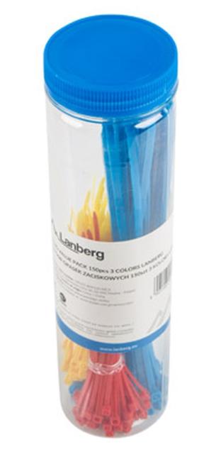 Кабелна връзка Lanberg cable tie set 150pcs 3 colors