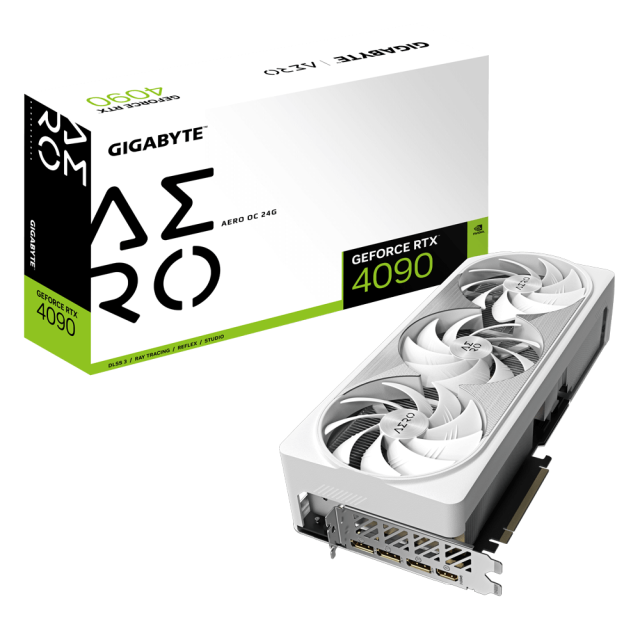 Видео карта GIGABYTE GeForce RTX 4090 AERO OC 24GB GDDR6X, 384-bit, HDMI, 3xDP