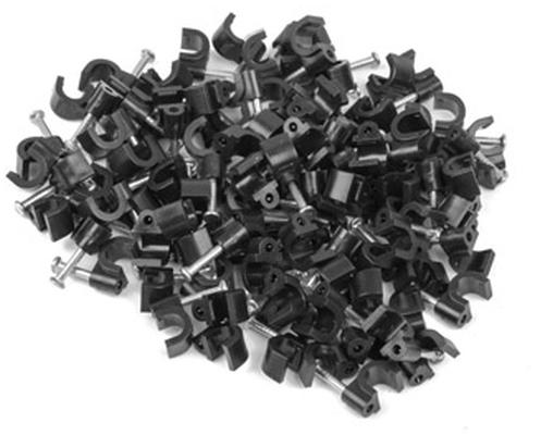 Кабелен клипс Lanberg cable clips 5mm 100pcs, black