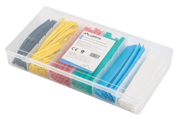 Термосвиваема кабелна връзка Lanberg 100pcs heat-shrinkable tubing kit, multicolor box