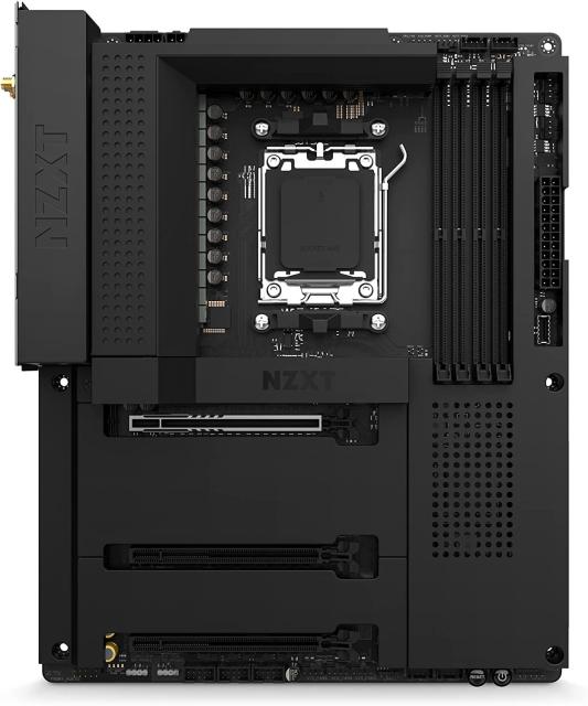 Дънна платка NZXT N7 B650E Black AM5, DDR5, PCIe 5.0 (HDMI), 3x M.2, 4x SATA 6Gb/s, 1x USB 3.2 Gen 2 Type-C, 2x USB 3.2 Gen 2, WiFi 6E, Bluetooth, ATX