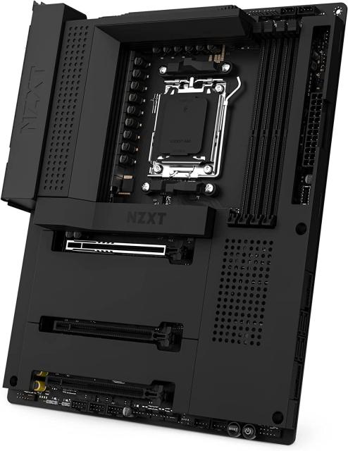 Дънна платка NZXT N7 B650E Black AM5, DDR5, PCIe 5.0 (HDMI), 3x M.2, 4x SATA 6Gb/s, 1x USB 3.2 Gen 2 Type-C, 2x USB 3.2 Gen 2, WiFi 6E, Bluetooth, ATX