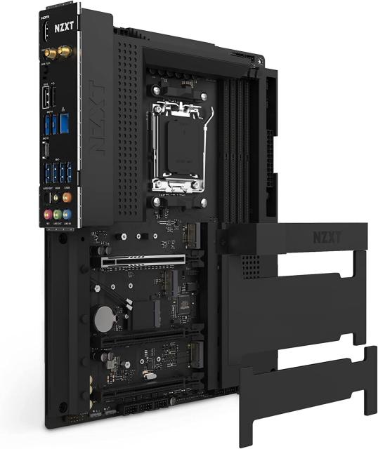 Дънна платка NZXT N7 B650E Black AM5, DDR5, PCIe 5.0 (HDMI), 3x M.2, 4x SATA 6Gb/s, 1x USB 3.2 Gen 2 Type-C, 2x USB 3.2 Gen 2, WiFi 6E, Bluetooth, ATX