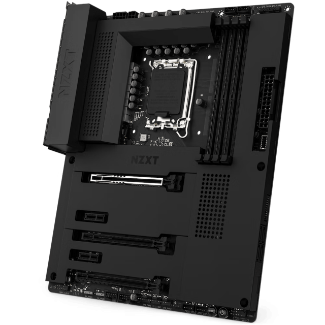 Дънна платка NZXT N7 Z790 Black, Z790, LGA 1700, DDR5, PCI-E 5.0 (HDMI), 3x M.2, 4x SATA 6Gb/s, 1x USB 3.2 Gen 2x2 Type-C, WiFi 6E, Bluetooth, ATX