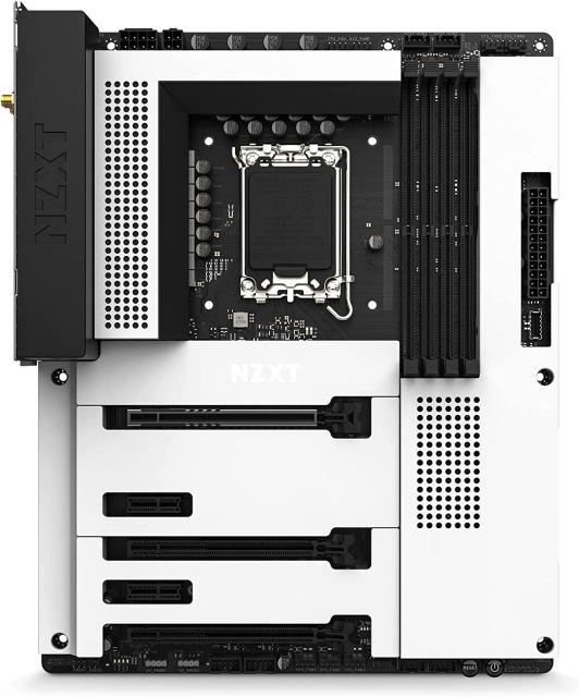 Дънна платка NZXT N7 Z790 White, Z790, LGA 1700, DDR5, PCI-E 5.0 (HDMI), 3x M.2, 4x SATA 6Gb/s, 1x USB 3.2 Gen 2x2 Type-C, WiFi 6E, Bluetooth, ATX