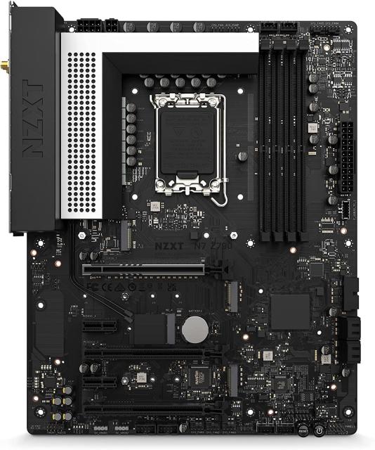 Дънна платка NZXT N7 Z790 White, Z790, LGA 1700, DDR5, PCI-E 5.0 (HDMI), 3x M.2, 4x SATA 6Gb/s, 1x USB 3.2 Gen 2x2 Type-C, WiFi 6E, Bluetooth, ATX