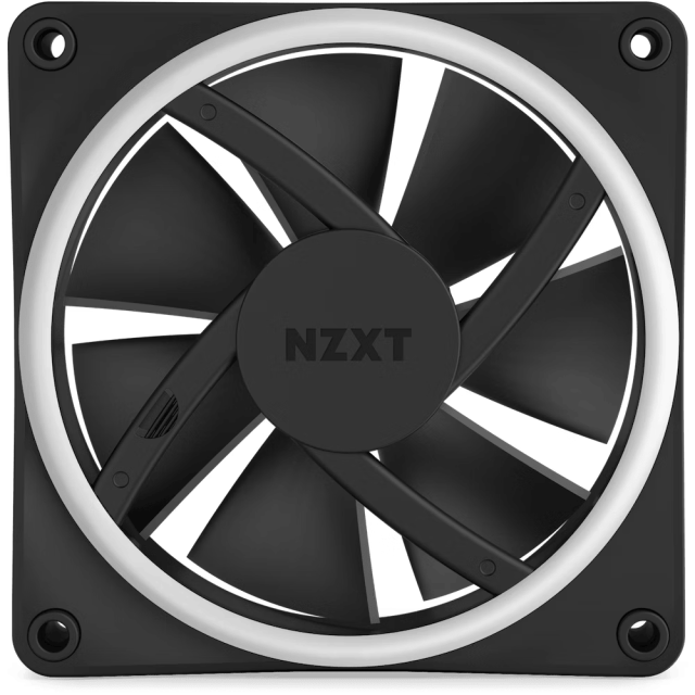 Вентилатор NZXT F120 RGB Duo, Черен