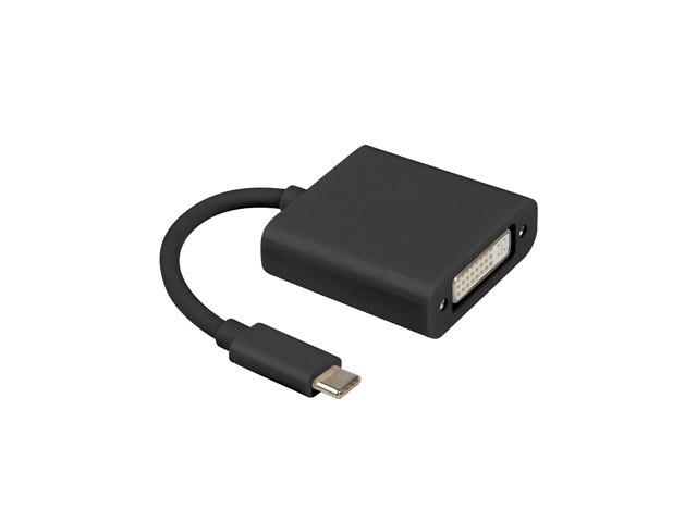 Адаптер Lanberg adapter USB type-c (m) -> DVI-I (f) (24+5), black
