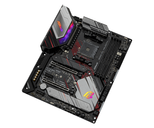 Дънна платка ASRock B550 Phantom Gaming Velocita, B550, AM4, 4xDDR4, PCI-E 4.0 (CFX), 6x SATA 6Gb/s, 2x M.2, 1x USB 3.2 Gen 2 Type-C, ATX