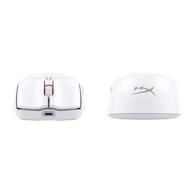 Геймърска мишка HyperX Pulsefire Haste 2, Wireless, RGB, USB, Бял