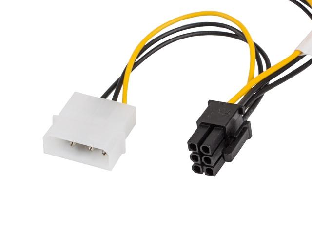 Адаптер Lanberg HDD 2x molex (m/f) 3 pin -> btx 6 pin psu, cable 15cm