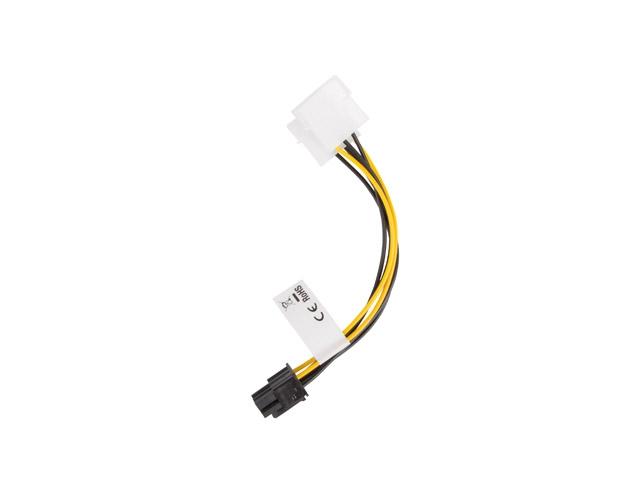 Адаптер Lanberg HDD 2x molex (m/f) 3 pin -> btx 6 pin psu, cable 15cm