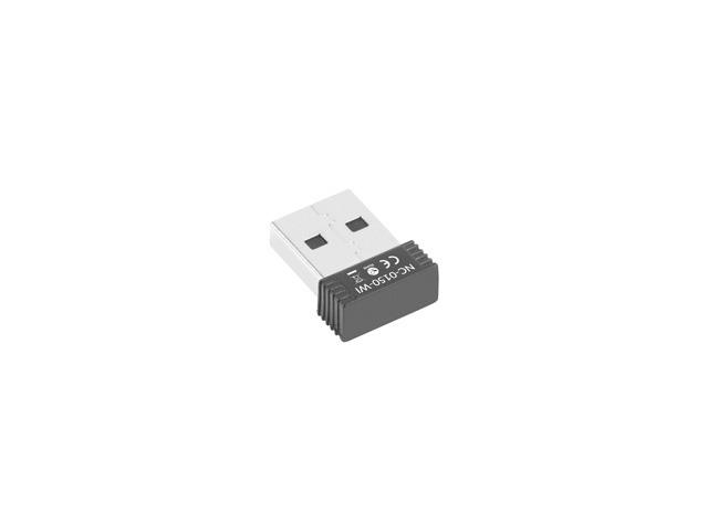 Безжичен Wireless Nano адаптер Lanberg Wireless Network N150, 2.4GHz (150Mbps), 1 вътрешна антена, USB 2.0