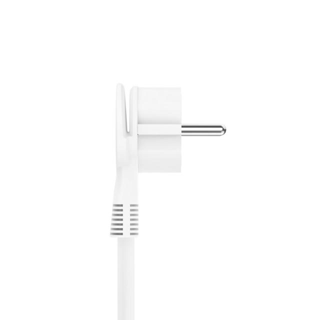 Разклонител  HAMA, USB-C/USB-A 3.4A, 3 гнезда, 2x USB, PD/Quick charge, макс 18W, 1.4м, 3680W, бял