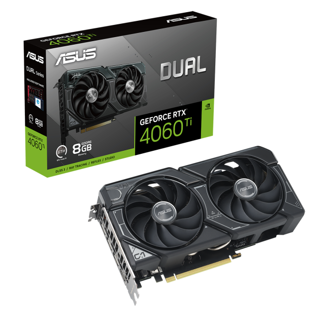Видео карта ASUS DUAL GeForce RTX 4060 TI OC 8GB GDDR6, 128-bit, HDMi, 3xDP