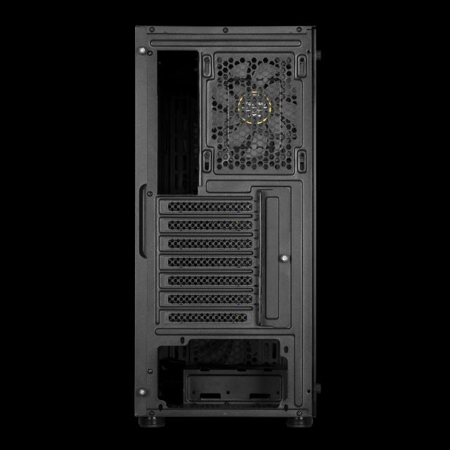 Кутия Gamdias AURA GC1, 1 x USB 3.0, 2 x USB 2.0, HD Audio x 1, RGB button, ATX, Черна