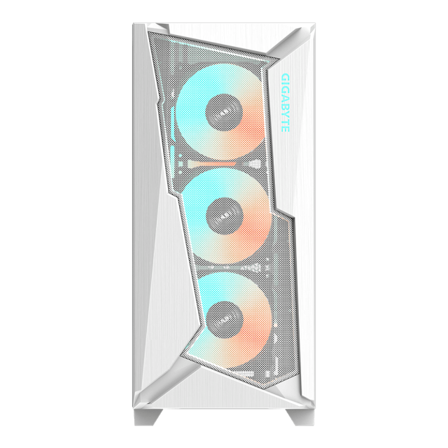 Кутия Gigabyte C301 WHITE, Tempered Glass, Mid-Tower, 2 x USB 3.0, 1 x HD Audio , 1 x USB-C , RGB Fusion