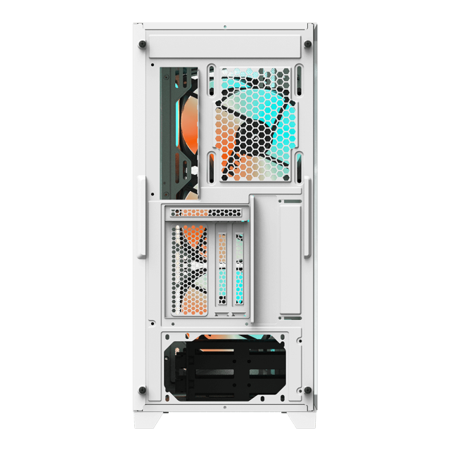 Кутия Gigabyte C301 WHITE, Tempered Glass, Mid-Tower, 2 x USB 3.0, 1 x HD Audio , 1 x USB-C , RGB Fusion