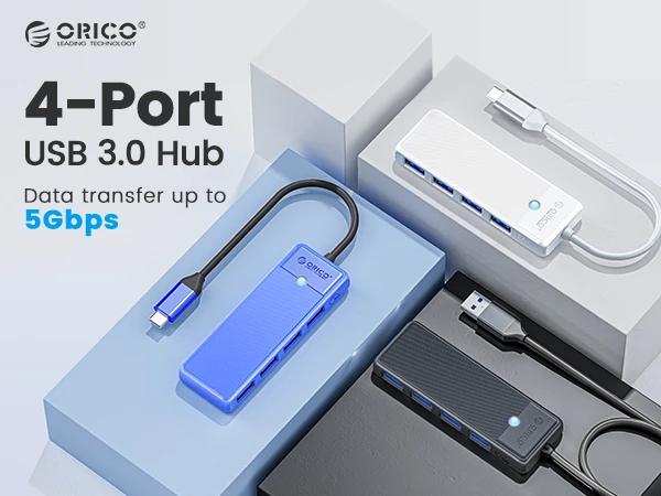 Хъб Orico USB3.1 HUB Type-C - 4 x USB3.0 - PAPW4A-C3-015-BK