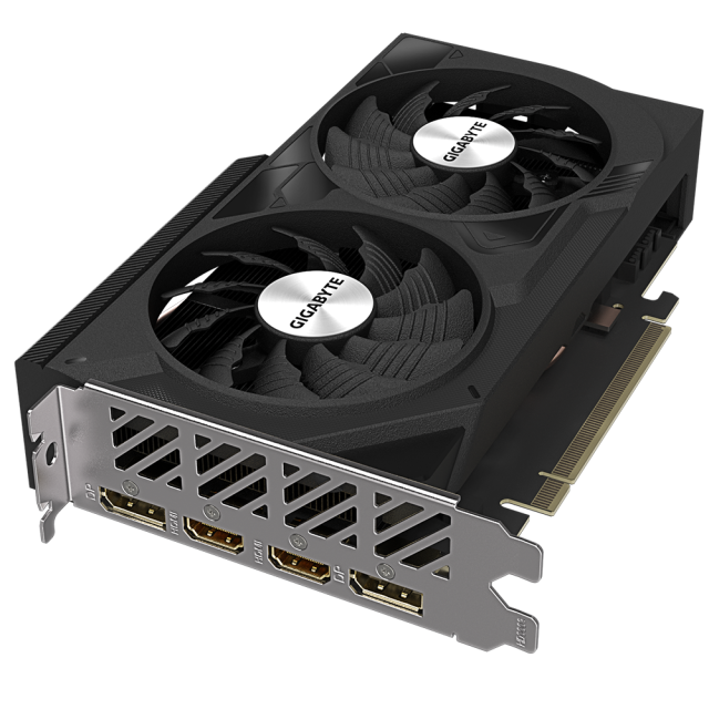 Видео карта GIGABYTE GeForce RTX 4060 WINDFORCE OC 8GB GDDR6, 128-bit, HDMI, 3xDP