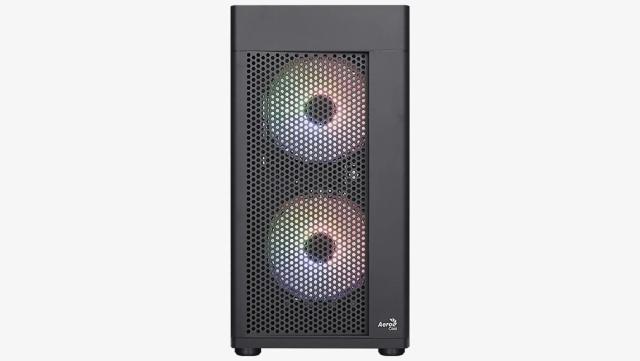 Кутия AeroCool Hexform-G-BK-v2, 1 x USB 3.0, 2 x USB 2.0, HD Audio x 1, mATX