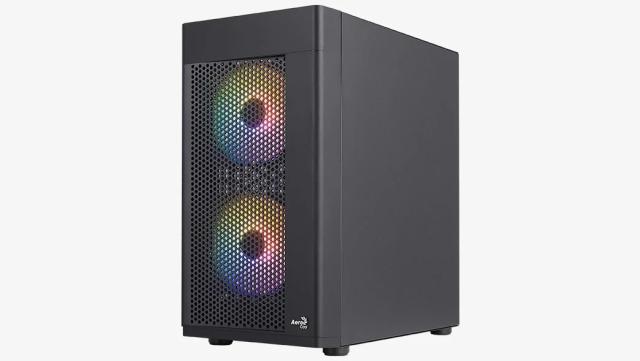 Кутия AeroCool Hexform-G-BK-v2, 1 x USB 3.0, 2 x USB 2.0, HD Audio x 1, mATX