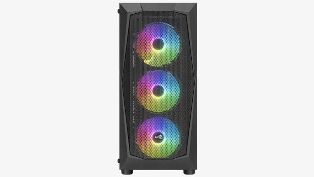 Кутия AeroCool Falcon-G-BK-v2, 2 x USB 3.0, 1 x USB 2.0, HD Audio x 1, ATX