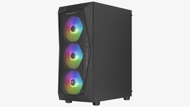 Кутия AeroCool Falcon-G-BK-v2, 2 x USB 3.0, 1 x USB 2.0, HD Audio x 1, ATX