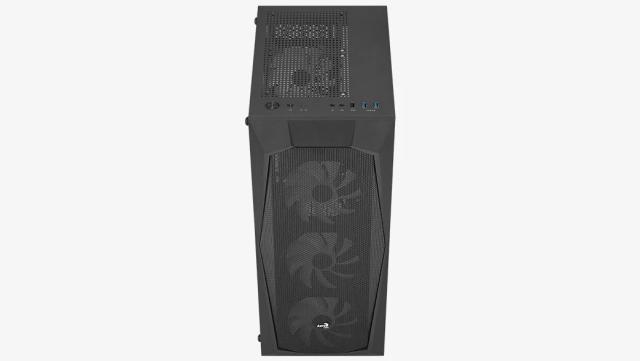 Кутия AeroCool Falcon-G-BK-v2, 2 x USB 3.0, 1 x USB 2.0, HD Audio x 1, ATX