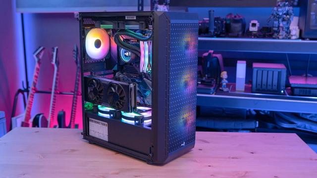 Кутия AeroCool Beam-G-BK-v2, 1 x USB 3.0, 2 x USB 2.0, HD Audio x 1, ATX