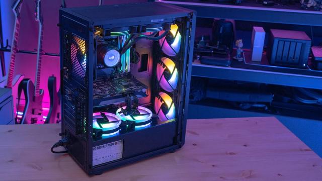 Кутия AeroCool Beam-G-BK-v2, 1 x USB 3.0, 2 x USB 2.0, HD Audio x 1, ATX