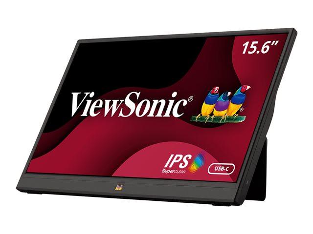 Монитор VIEWSONIC VA1655 15.6" (39.62 cm) IPS панел, 1920x1080 16:9, 7ms, 250 cd/m², HDMI, 2xUSB Type-C