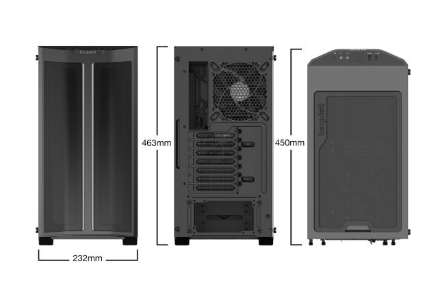 Кутия be quiet!  Pure Base 500DX, 1 x USB 3.1 Type-C, 1 x USB 3.2 Type A, HD Audio x 1, ATX, бял