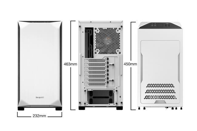 Кутия be quiet! PURE BASE 500, 2x USB 3.0, бяла, ATX/M-ATX/MiniITX, без захранване