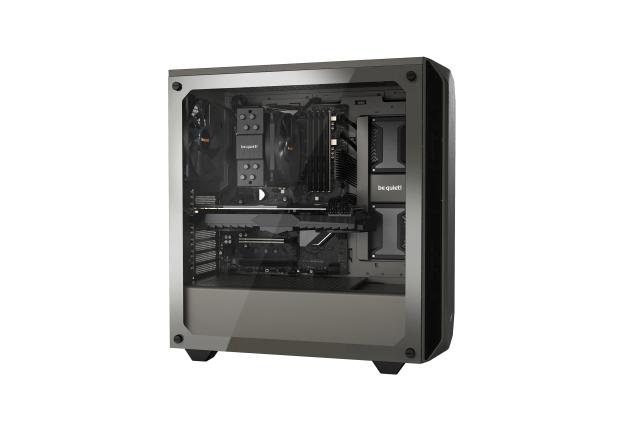 Кутия be quiet!  Pure Base 500 Window, 2 x USB 3.0, HD Audio x 1, ATX, сив металик